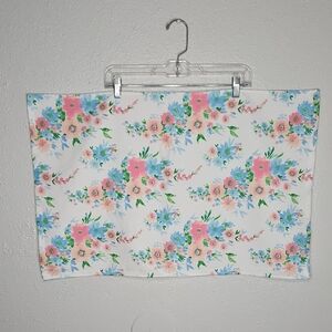 Pastel Easter Floral Print kitchen towel